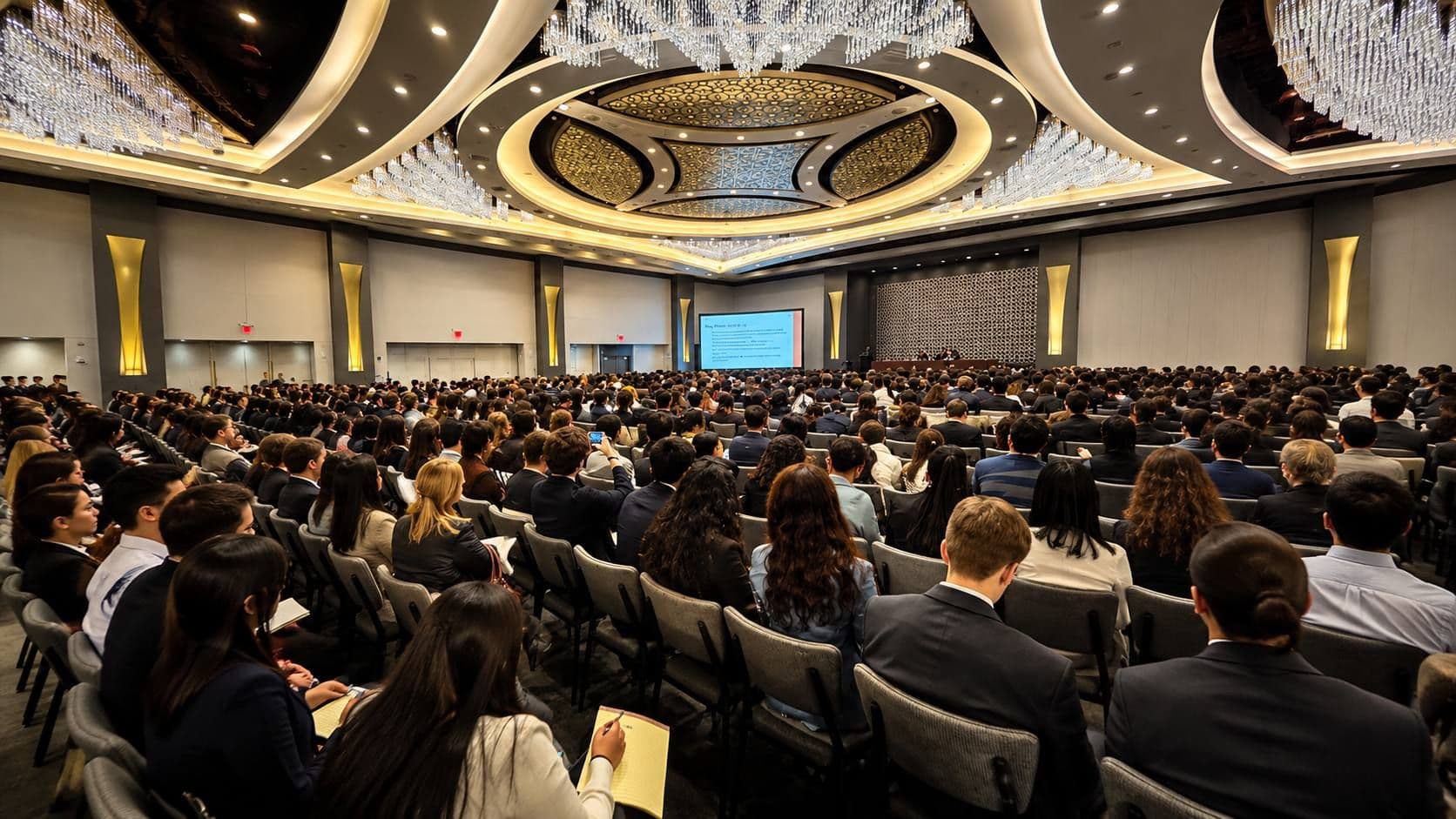 Delegados da BeBlueMUN em simulação da ONU