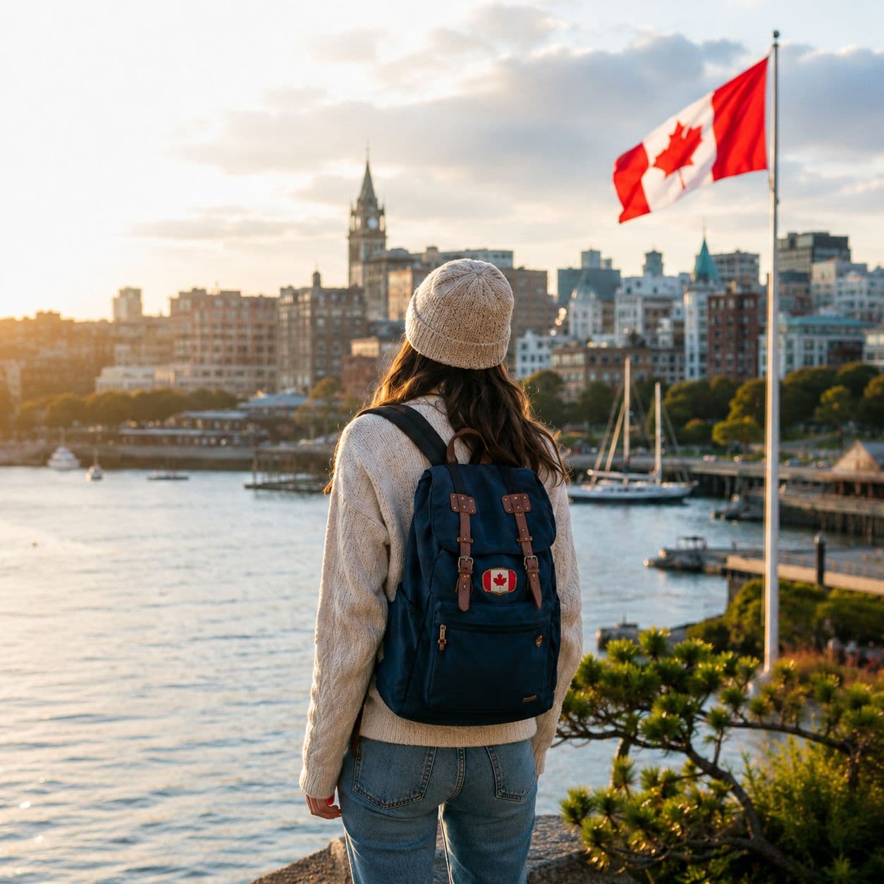 Estudante da BeBlue em intercâmbio de inglês no Canadá com a CLLC